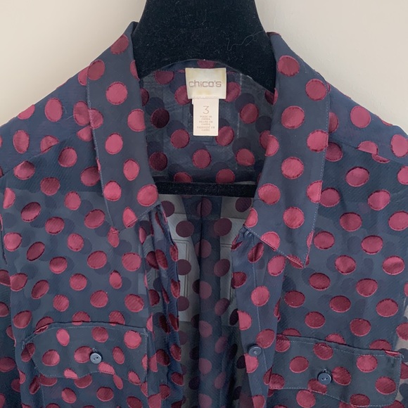 Chico sheer polka dot blouse - Picture 2 of 2